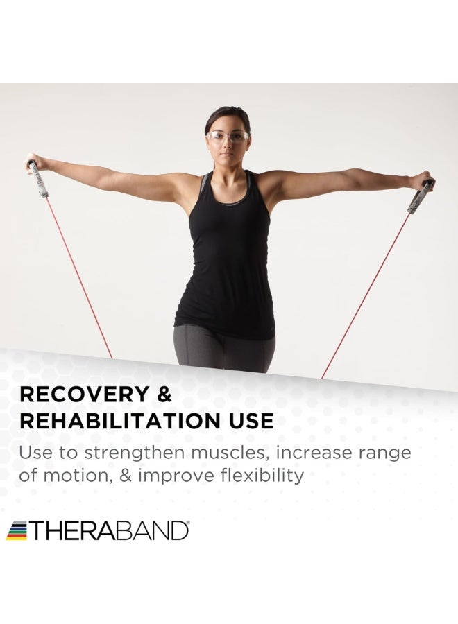 TheraBand Professional Resistance Tubing Loop – Advanced Level 6 – High-Intensity Exercise Loop for Lower Body, Glutes & Speed Training – Black (Medium Loop) - Image 4