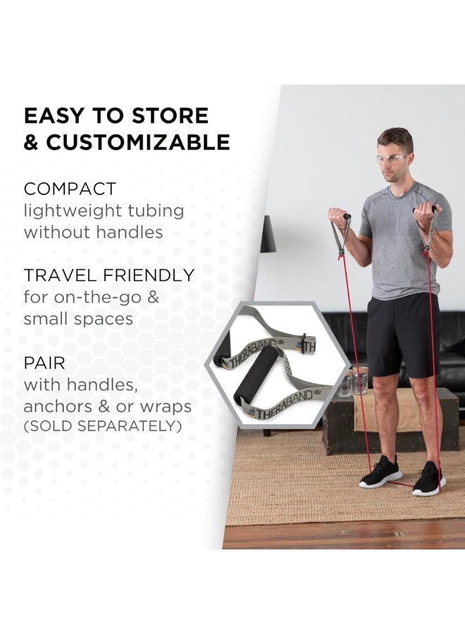 TheraBand Professional Resistance Tubing Loop – Advanced Level 6 – High-Intensity Exercise Loop for Lower Body, Glutes & Speed Training – Black (Medium Loop) - Image 3