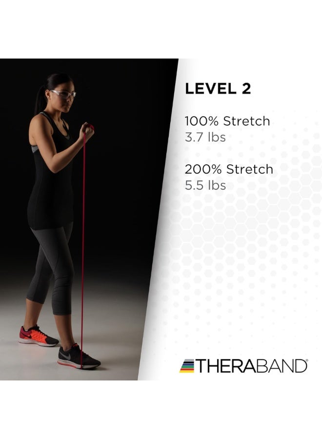 TheraBand Professional Resistance Tubing Loop – Advanced Level 6 – High-Intensity Exercise Loop for Lower Body, Glutes & Speed Training – Black (Medium Loop) - Image 2