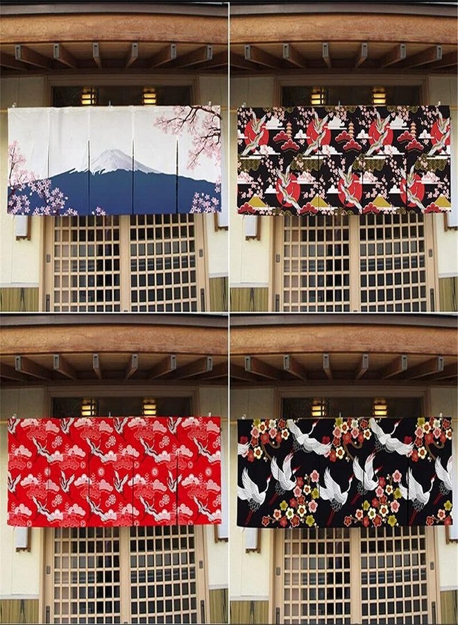 Zzooi Noodles Shops Doorway Short Noren (Japanese Curtain) - Japanese Noodle Curtains 47x12 Inches - Image 3