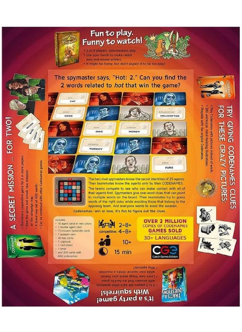 Generic - Czech Game Edition Vlaada Chvatil Codenames Top Secret Word Card Board Game - Image 1