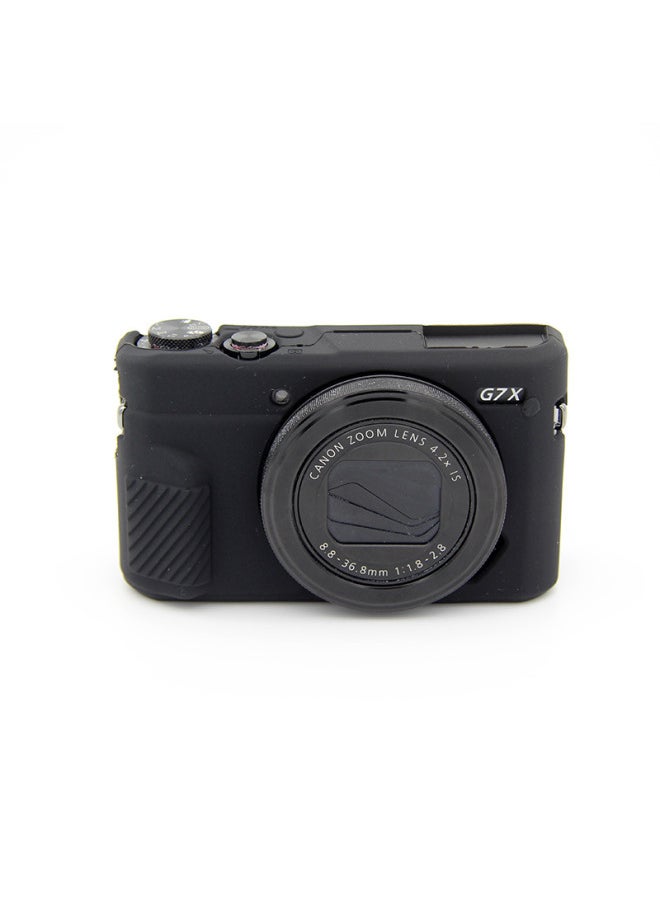 Generic Camera Silicone Cover For Canon CanonG7XMarkII/IIIG7X2/G7X3 Camera Cover-Color:Black  - Image 1