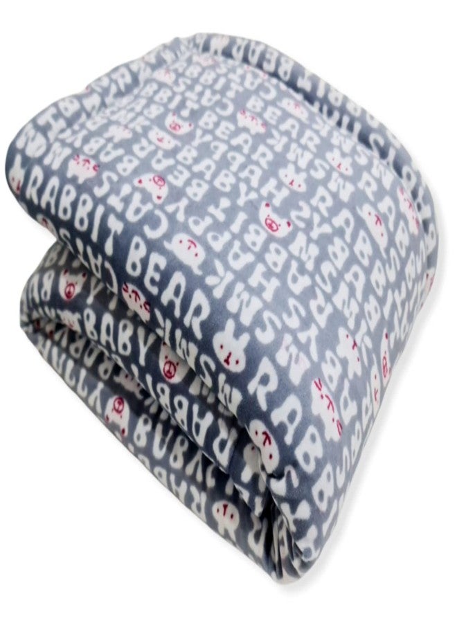 BRANDONN New Born Baby Blankets All Season Fluffy 3 Layered Wrapping Sheet for Baby Boys and Baby Girls, 87 cm x 70 cm, (0-6 Months) (Flannel/Fur & Velvet, lightweight) - Image 2