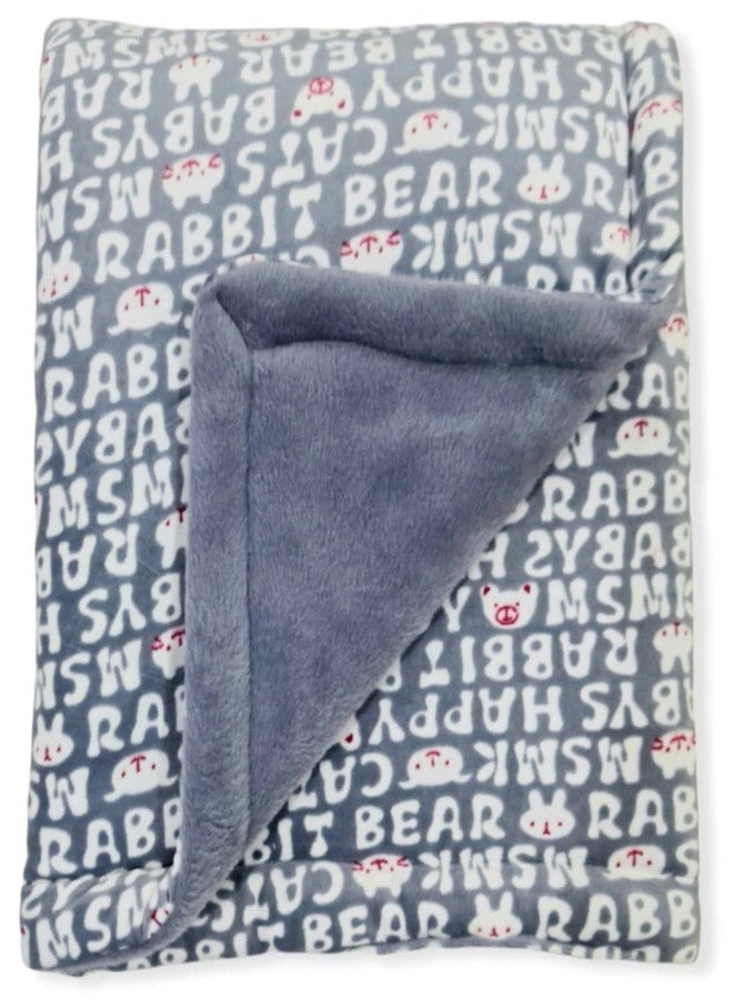 BRANDONN New Born Baby Blankets All Season Fluffy 3 Layered Wrapping Sheet for Baby Boys and Baby Girls, 87 cm x 70 cm, (0-6 Months) (Flannel/Fur & Velvet, lightweight) - Image 3