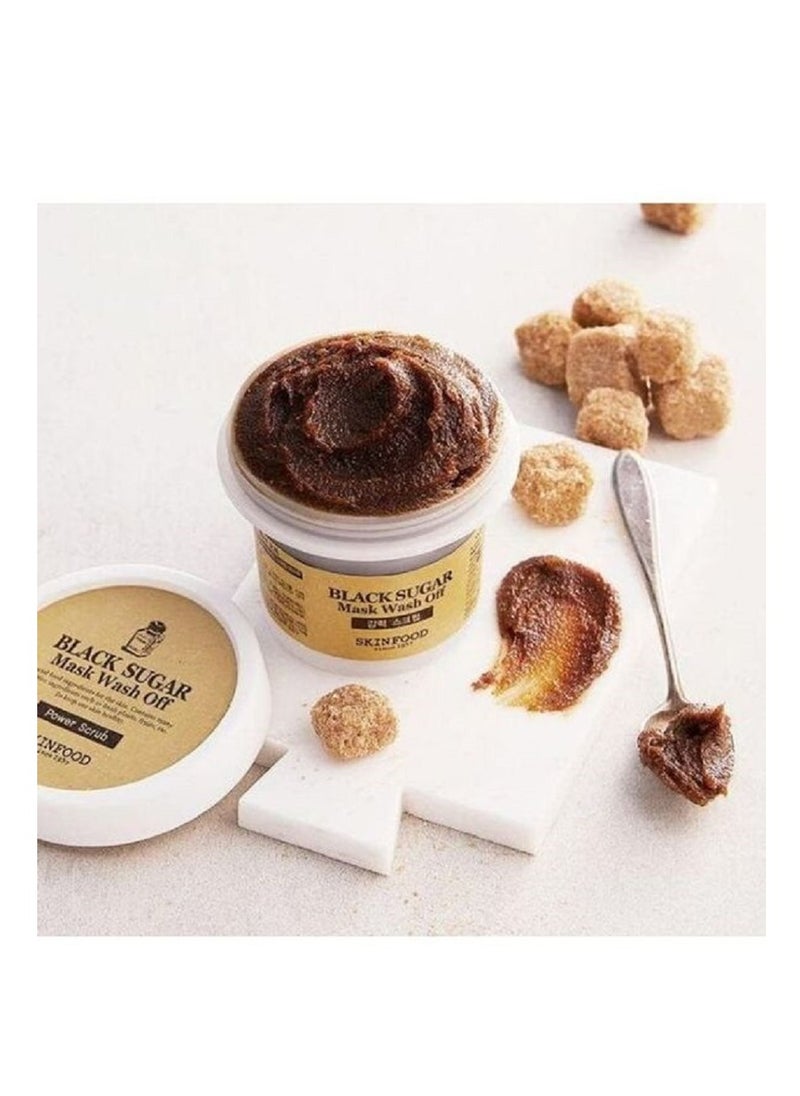 SKIN FOOD - Pack Of 12 Black Sugar Wash Off Mask 100grams x 12 - Image 1