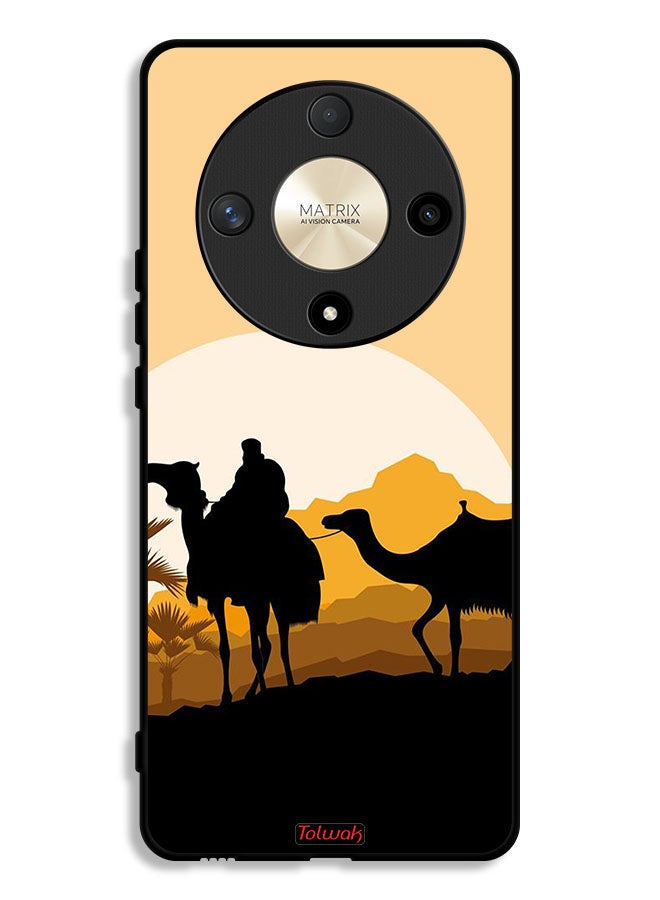 Tolwak Honor X9b Protective Case Cover Camels In Desert Art - Image 1