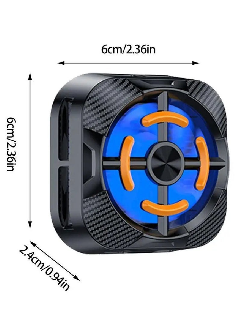 ELTRAZONE X79 Mobile Phone Cooling Fan with RGB Lights – USB Semiconductor Radiator with Back Clip, Adjustable Heat Sink Design, Silent Phone Cooler for Gaming, Streaming & Multitasking – Portable Smartphone Radiator Compatible with All Phones – Black  - Image 3