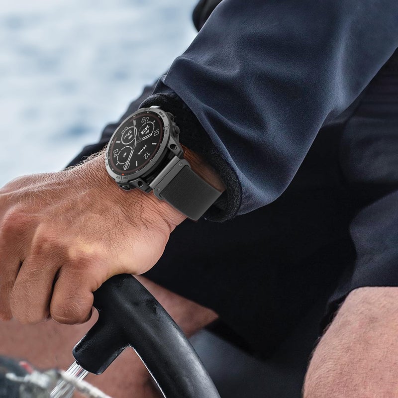 ANCOOL Compatible for Garmin Fenix 7X/6X/5X Band, 26mm Easy Fit Nylon Straps for Garmin Fenix 3/5X Plus/6X Pro/Tactix Delta/Enduro 2 Bands (Black) - Image 5