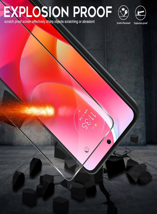 Orzero (4 Pack) Tempered Glass Screen Protector Compatible for Motorola Moto G Power 2022, Protector De Pantalla Anti-Scratch 9 Hardness HD Bubble-Free (Not for G Power 2021/G Power 2020) - Image 3