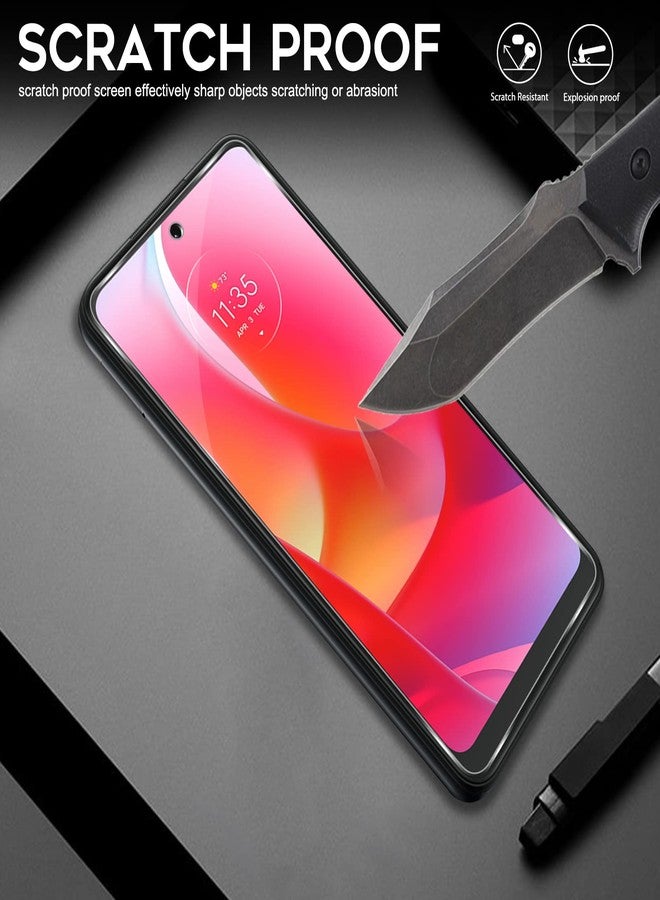 Orzero (4 Pack) Tempered Glass Screen Protector Compatible for Motorola Moto G Power 2022, Protector De Pantalla Anti-Scratch 9 Hardness HD Bubble-Free (Not for G Power 2021/G Power 2020) - Image 4