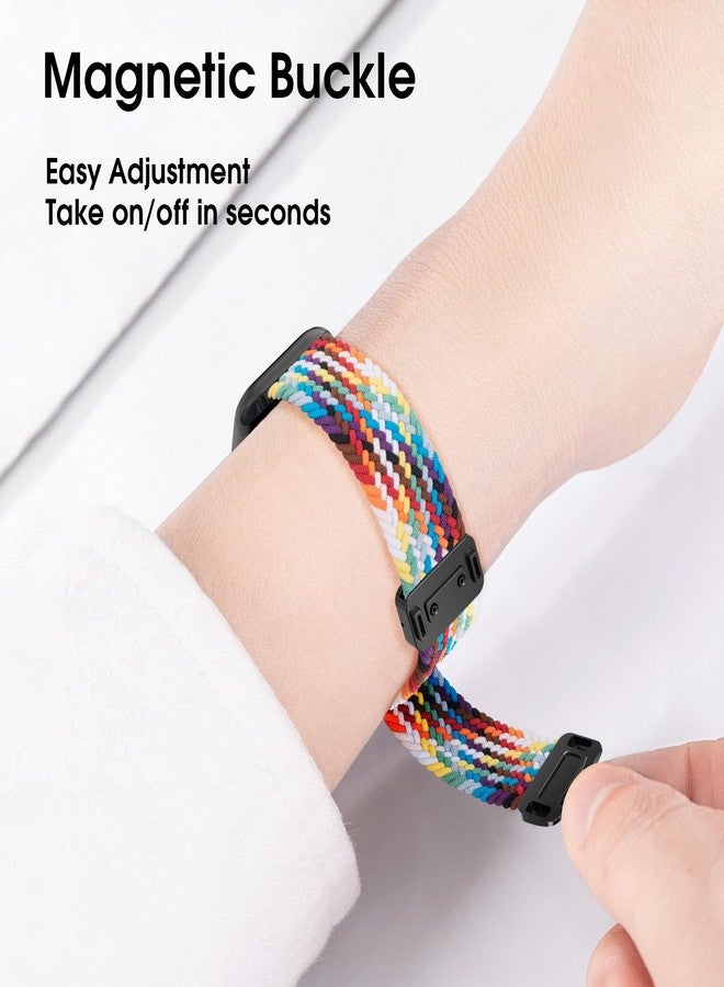 Arae Magnetic Stretchy Watch Band Compatible for Apple Watch Band 38mm 40mm 41mm 42mm,Comfortable Adjustable Straps Wristbands for iWatch Series 11 10 9 8 7 6 5 4 SE Ultra 3 2 1 Women Men,Black&Army Green - Image 3