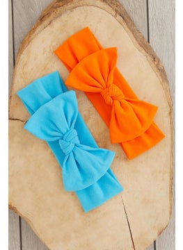 Handmade Soft Natural Cotton Combed Cotton 2-Piece Baby Kids Girls Bandana Orange Blue - pzsku/ZC96AED82F96696A371C4Z/45/_/1725614161/45ca0538-961c-466e-802a-832466a90a1c