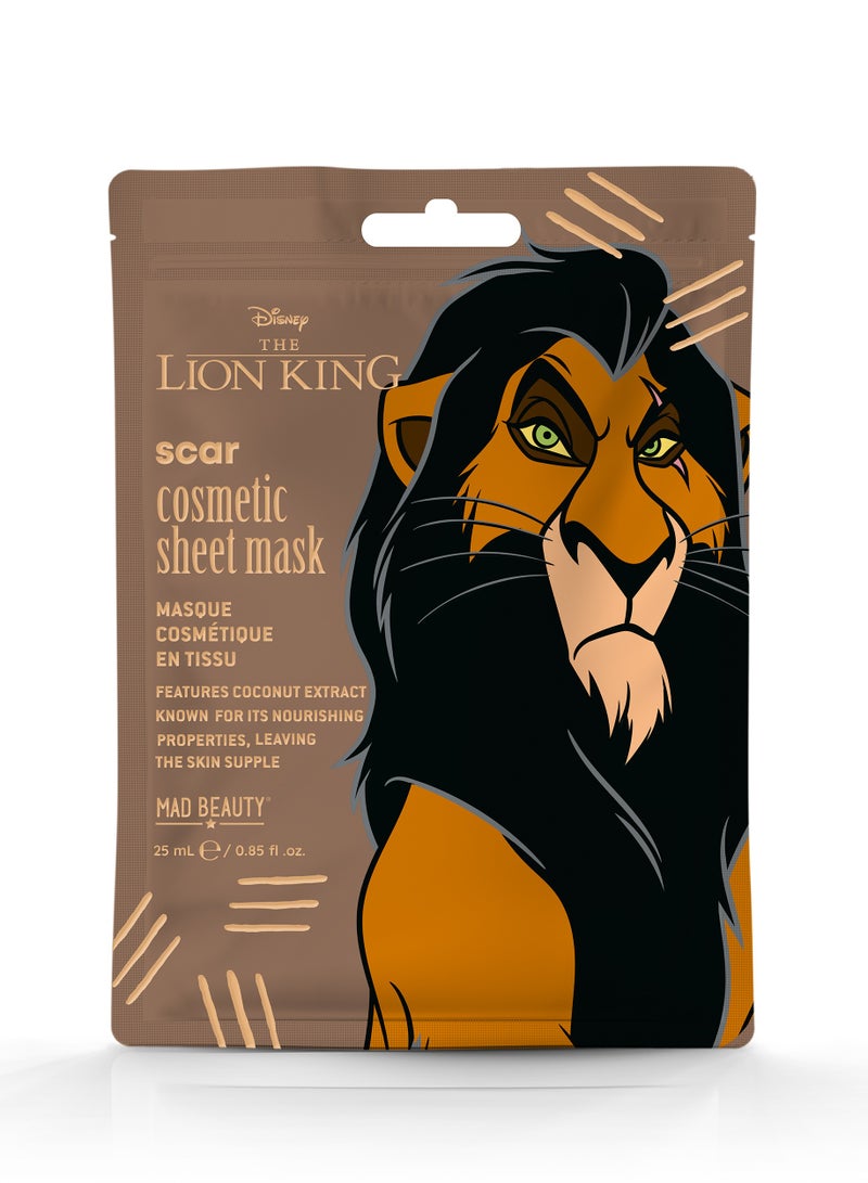 Mad Beauty Pretty Things by UrbanHaul X Mad Beauty Lion King Reborn Cosmetic Sheet Mask - Scar
