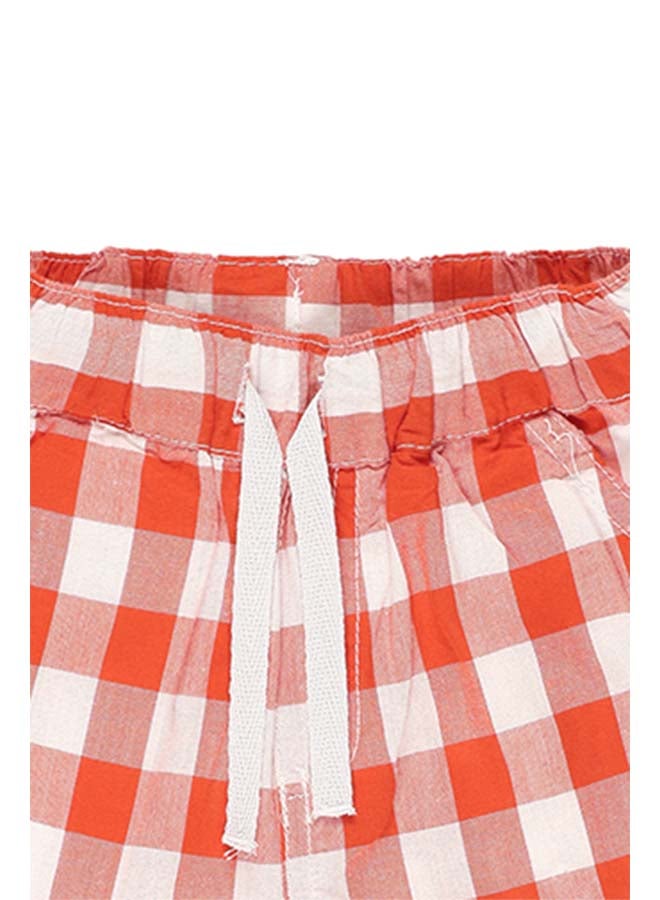 Panco HAVE SOME FUN Checkered Shorts with Elastic Waist  - Image 4
