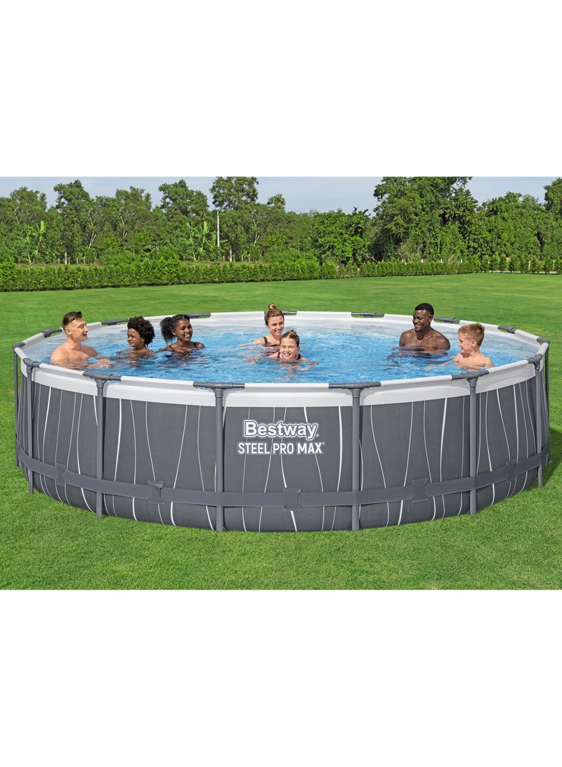 Bestway Pool Set Steel Pro Max LED 457x107cm | Includes LED light | Family Pool | Summer Pool - Image 2