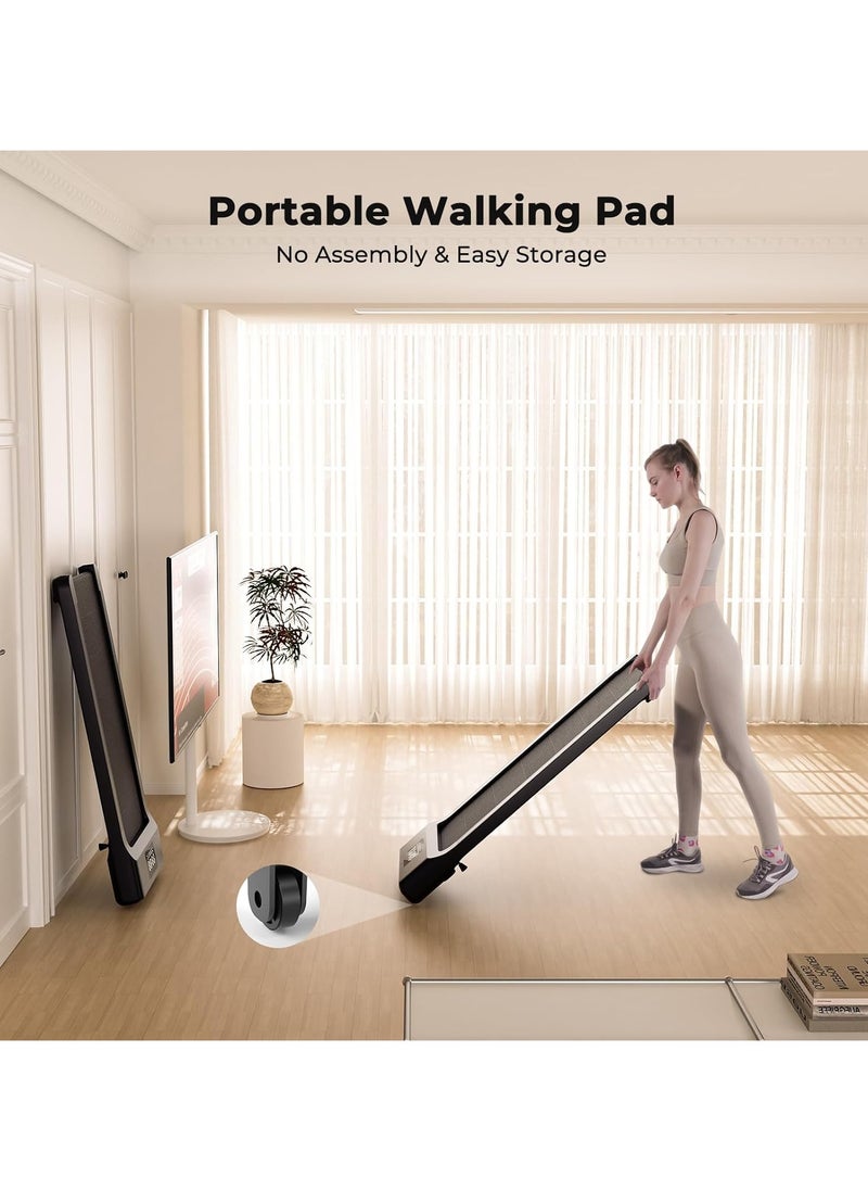 OHAHO - Walking Pad Under Desk Treadmills for Home 245 Lbs Capacity 3 in 1 Portable Treadmill with Remote Control LED Display - Image 1