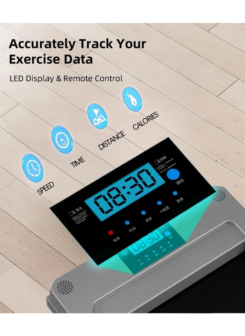 OHAHO - Walking Pad Under Desk Treadmills for Home 245 Lbs Capacity 3 in 1 Portable Treadmill with Remote Control LED Display - Image 1