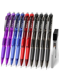 25Pcs 0.5 Mm Art Mechanical Pencil Bulk Set 10Pcs Rotateerase & Fast Click Lead Mechanical Pencils 0.5Mm With 5 Tubes Hb Lead Refills 10 Eraser Refills For Student Writing Drafting Sketching