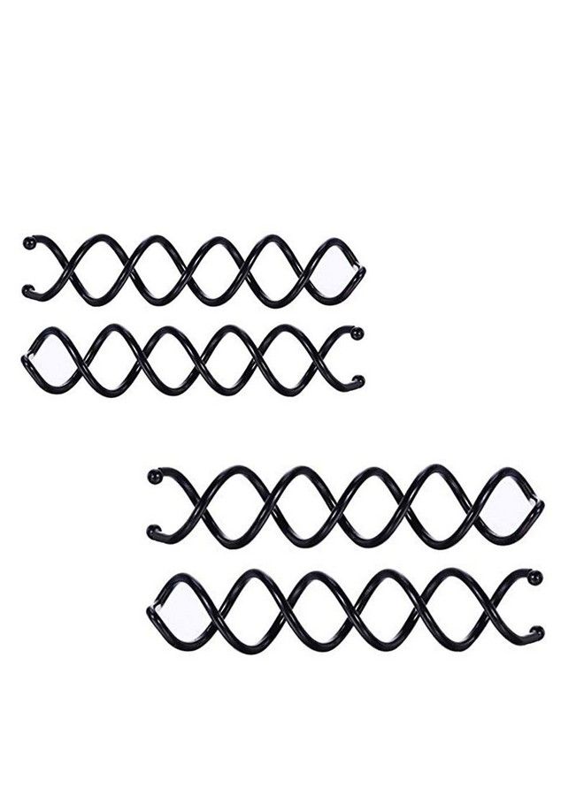 FOK دبابيس شعر لولبية سوداء لتسريحات الشعر تناسب جميع أنواع الشعر للنساء (عبوة من 10) - Image 1