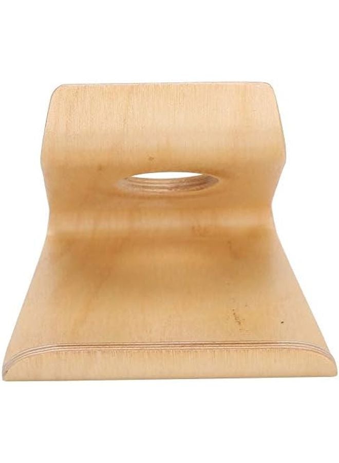 Acouto Light Walnut Double Sided Phone Tablet Holder Stand - Image 4