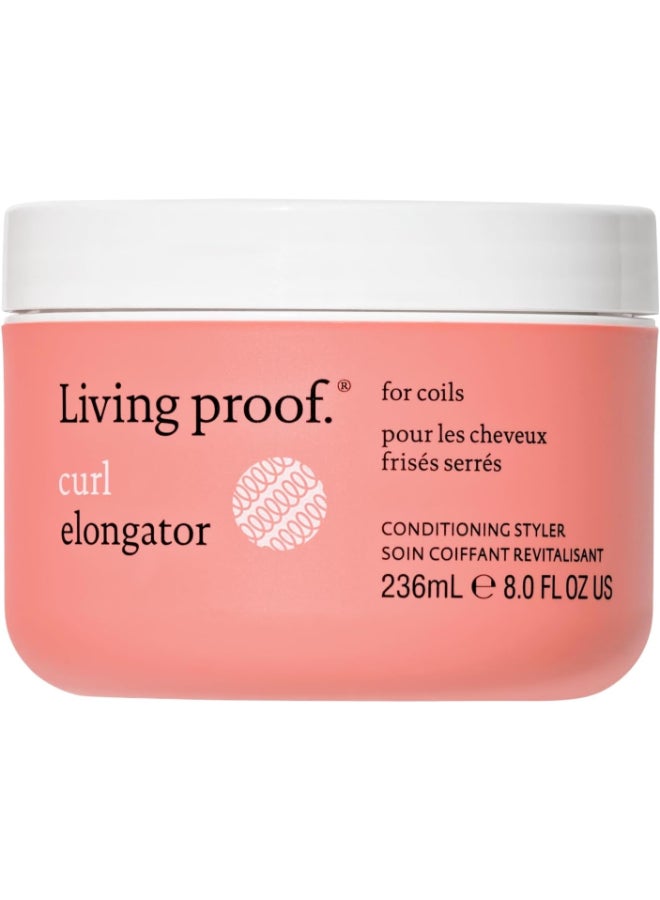 Living Proof Curl Elongating Styling Cream for Coily & Tightly Coiled Hair - Stretches Curls without Losing Definition, Reduces Shrinkage & Adds Softness (236 ml) - Image 1