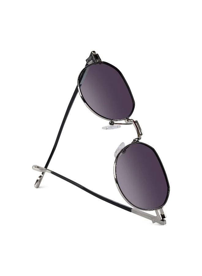 Woggles UV- Protected Blue Polarized Round Sunglasses