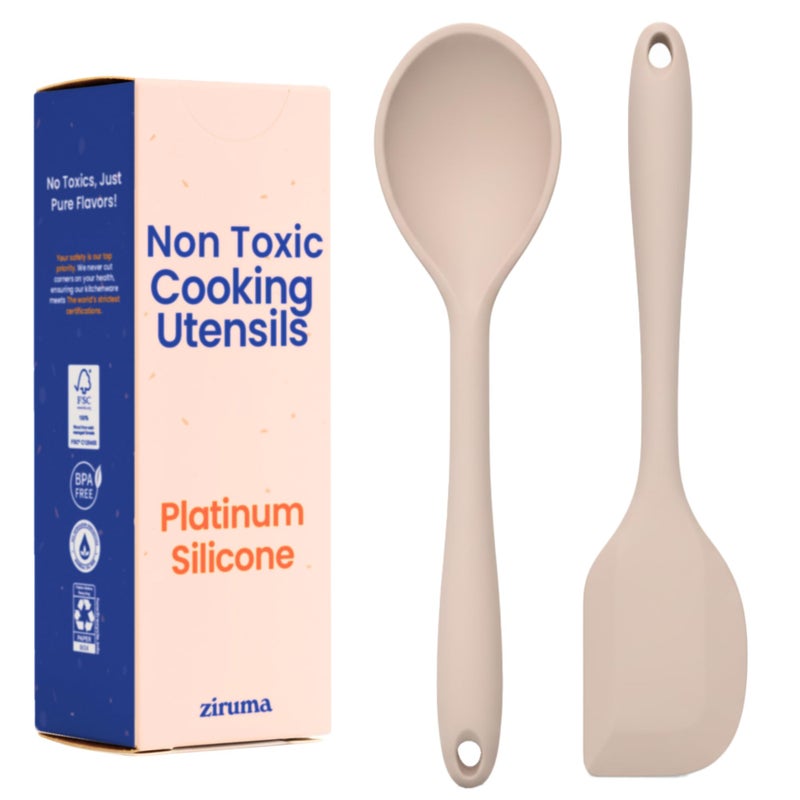 Ziruma Non-Toxic Platinum Silicone Cooking Utensils Set 2Pcs - Ziruma - Image 1
