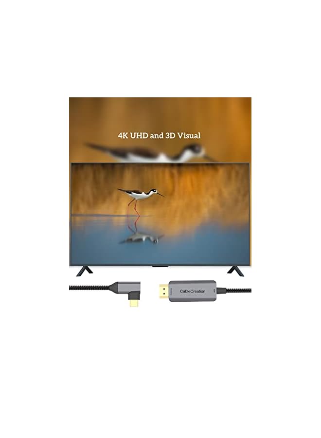 CableCreation Angle Usb C To Hdmi Cable 4K 60Hz 6Ft Right Angle Type C To Hdmi Adapter Support Hdr 18Gbps Compatible For Macbook Pro Air 2020 2018 Ipad Air 2020 Ipad Pro G7 G8 Galaxy S22 S20 - Image 4