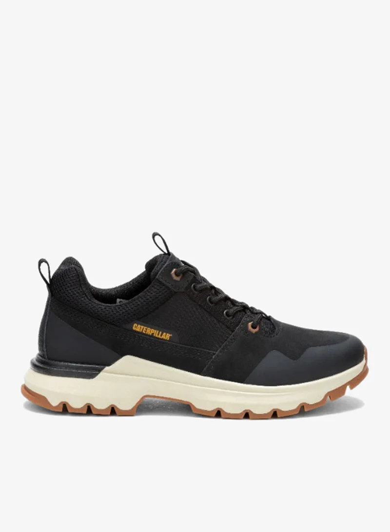 كاتربلر CAT Men’s Colorado Sneaker Lo – Tumbled Nubuck & Canvas, EVA Comfort Midsole, Slip‑Resistant Rubber Outsole – Black