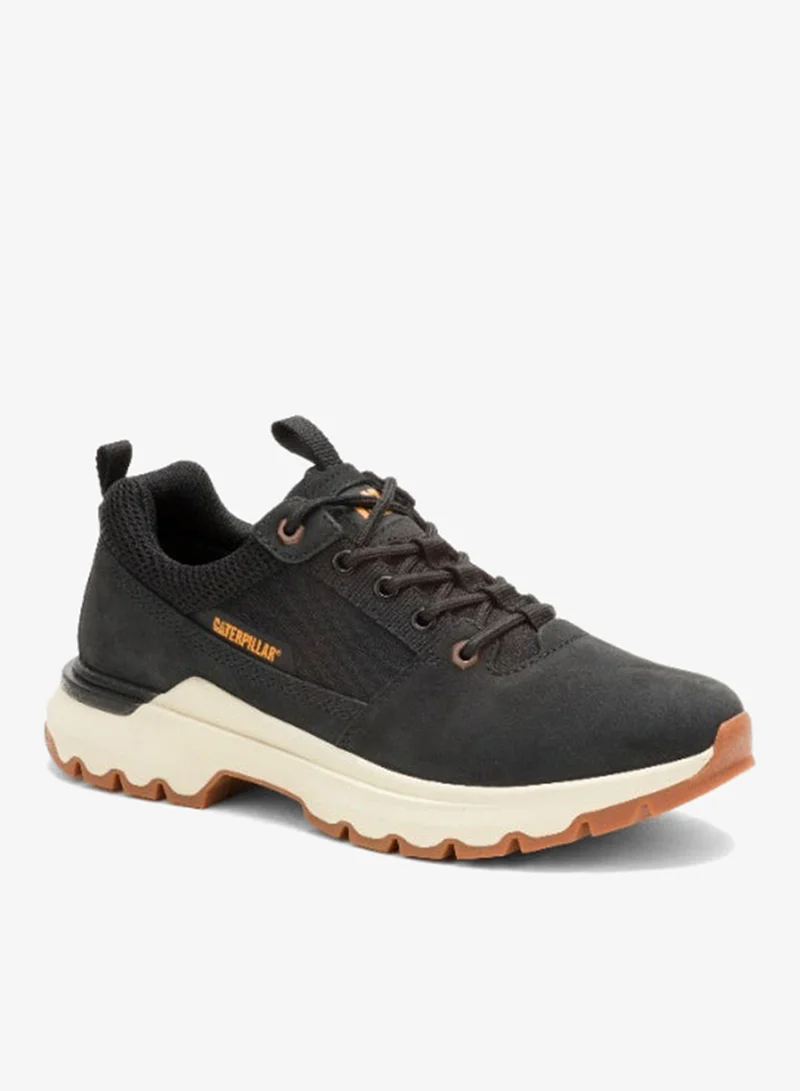 كاتربلر CAT Men’s Colorado Sneaker Lo – Tumbled Nubuck & Canvas, EVA Comfort Midsole, Slip‑Resistant Rubber Outsole – Black