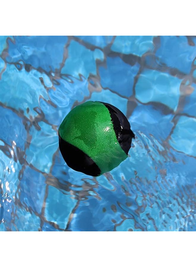 KASTWAVE Water Bouncing Ball Hand Stress Relief Ball 2 Pack Water Jumping Ball For Swimming Pool Beach Ocean And Outdoor Activity (Yellow+Green 5.5Cm) - Image 2