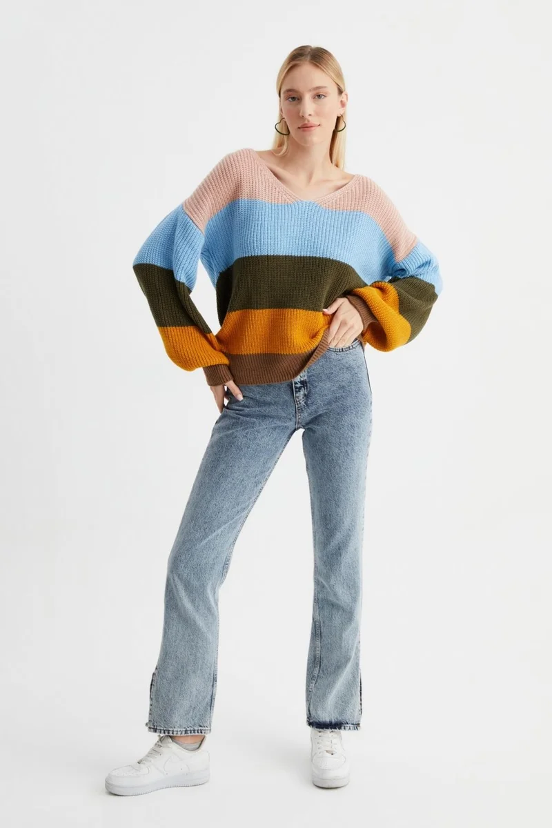 Alexander Gardi V-Neck Knitwear Sweater (B22-5754)