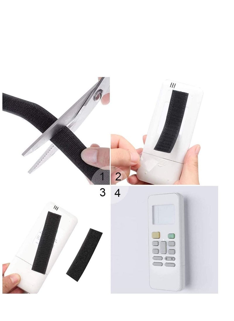 Y&D Hook and Loop Tape Self Adhesive Sticky Heavy Duty Reusable Double Sided Roll Strength Velcro Heavy-Duty Stick On Tape-Black 8M  - Image 2