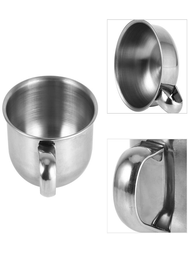 Moofey Shaving Soap Bowl, Shaving Mug, Stainless Steel Soap Bowl with Handle for Man - Image 5