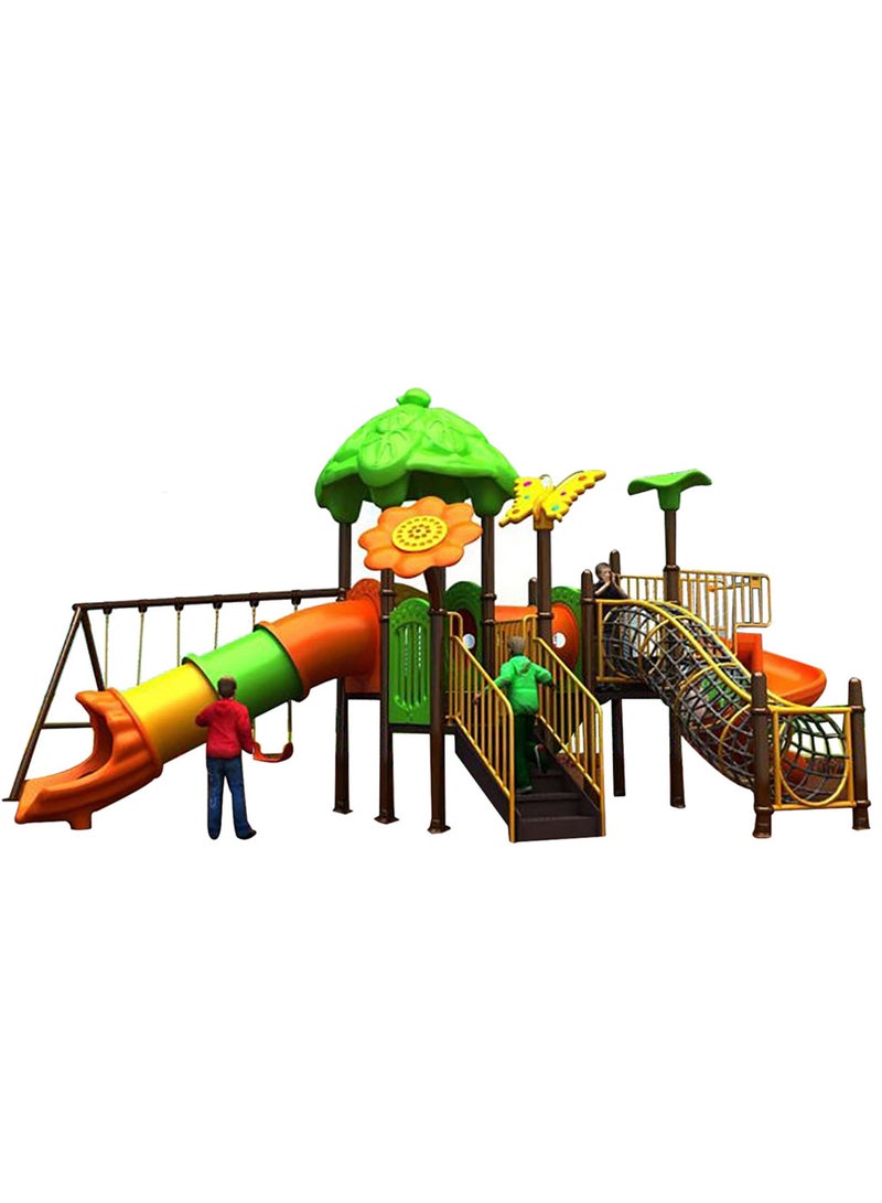 ميتس Myts Ultimate Backyard Thrills Mega Adventure Swings and Tube Slides - Image 1