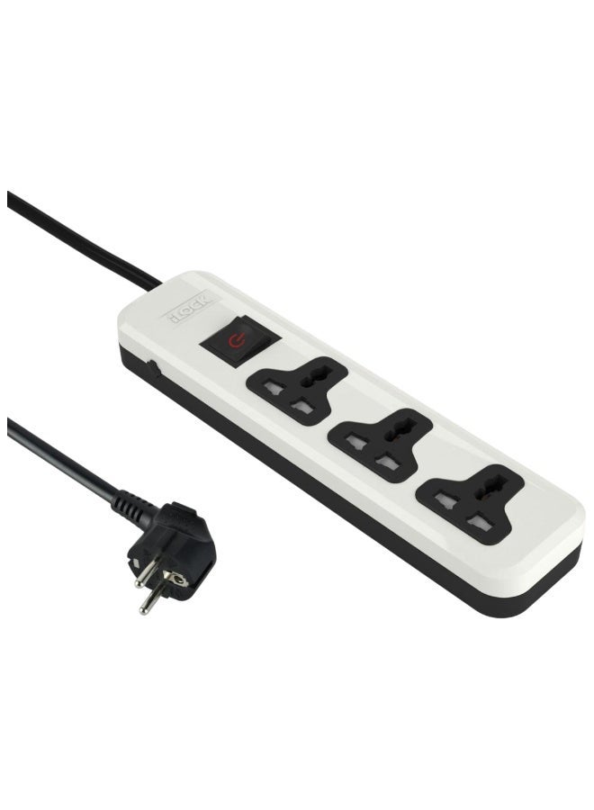 آي لوك مشترك iLOCK Basic  أصلي 100% (بدون أرضي): 3 مآخذ طاقة، كابل نحاس 2 متر، ضمان 10 سنوات - Image 4