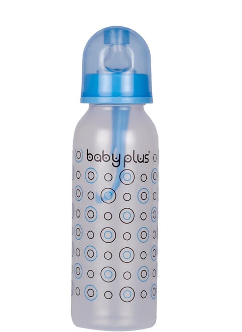 Cereal Feeder Bottle With Nipple 8 Oz Capacity Blue