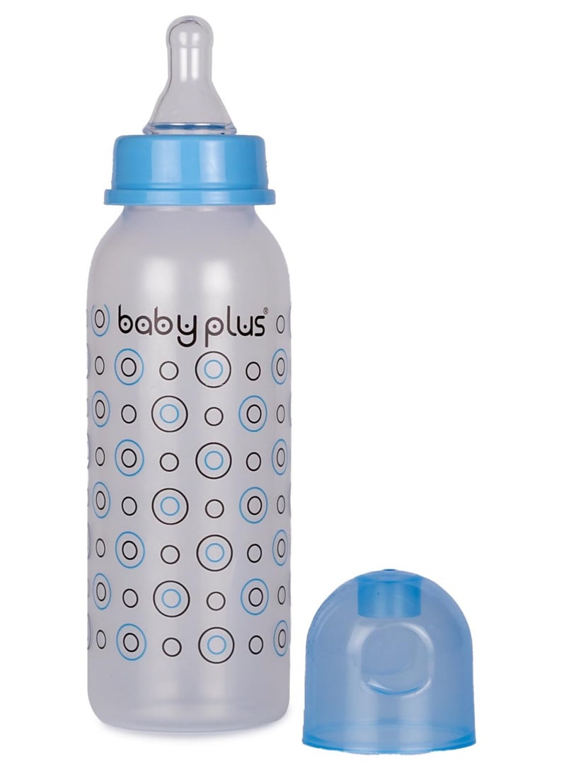 Cereal Feeder Bottle With Nipple 8 Oz Capacity Blue