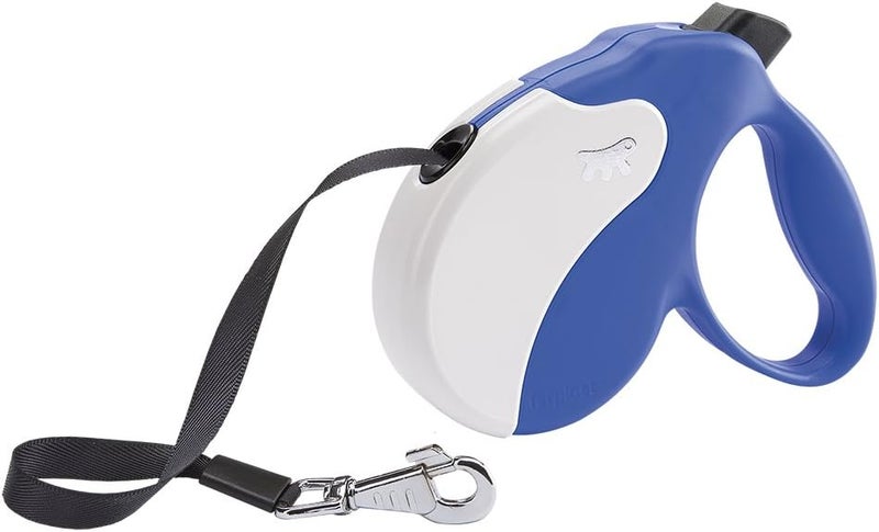 Ferplast Retractable Dog Lead AMIGO TAPE L, Extendable tape, 5 m, Max 50 kg, Blue - Image 1