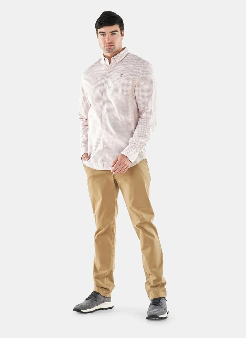 Timberland Men's Suncook River Poplin GIngham Shirt