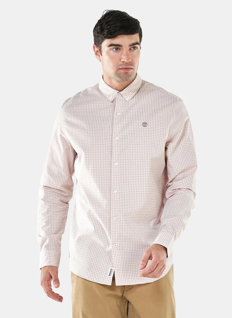 Timberland Men's Suncook River Poplin GIngham Shirt