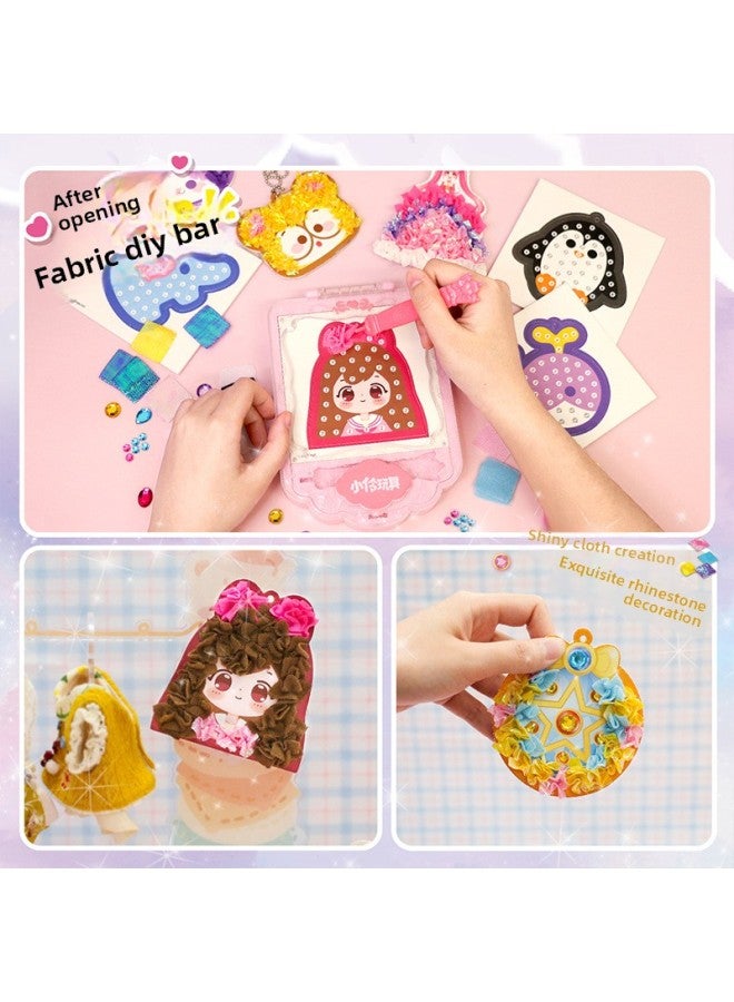 Spot Small Toy Creative DIY Cloth Fun Magic Fairy Skirt Children's Handmade Refrigerator Sticker Hanging Toy-Color:The Trumpet Spirit Holiday (8 Colors And 3 Patterns)  - Image 4