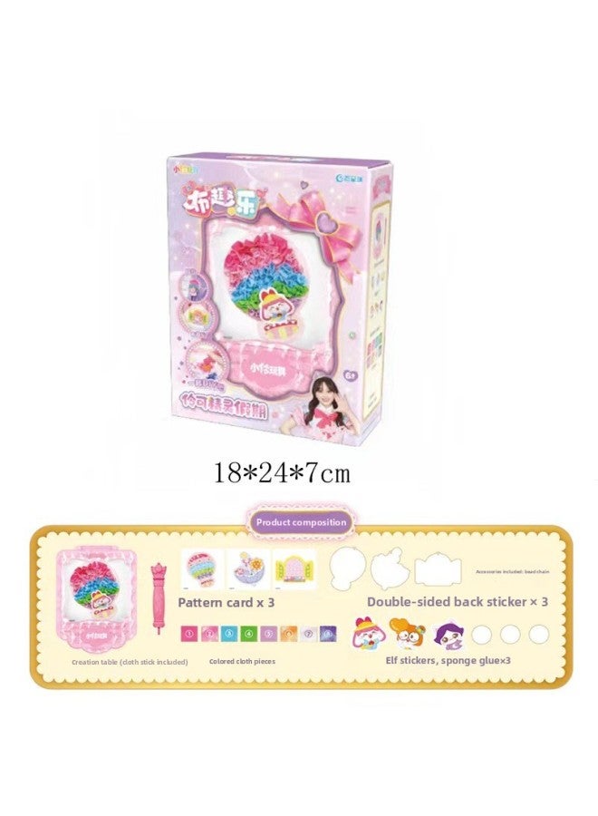 Spot Small Toy Creative DIY Cloth Fun Magic Fairy Skirt Children's Handmade Refrigerator Sticker Hanging Toy-Color:The Trumpet Spirit Holiday (8 Colors And 3 Patterns)  - Image 1