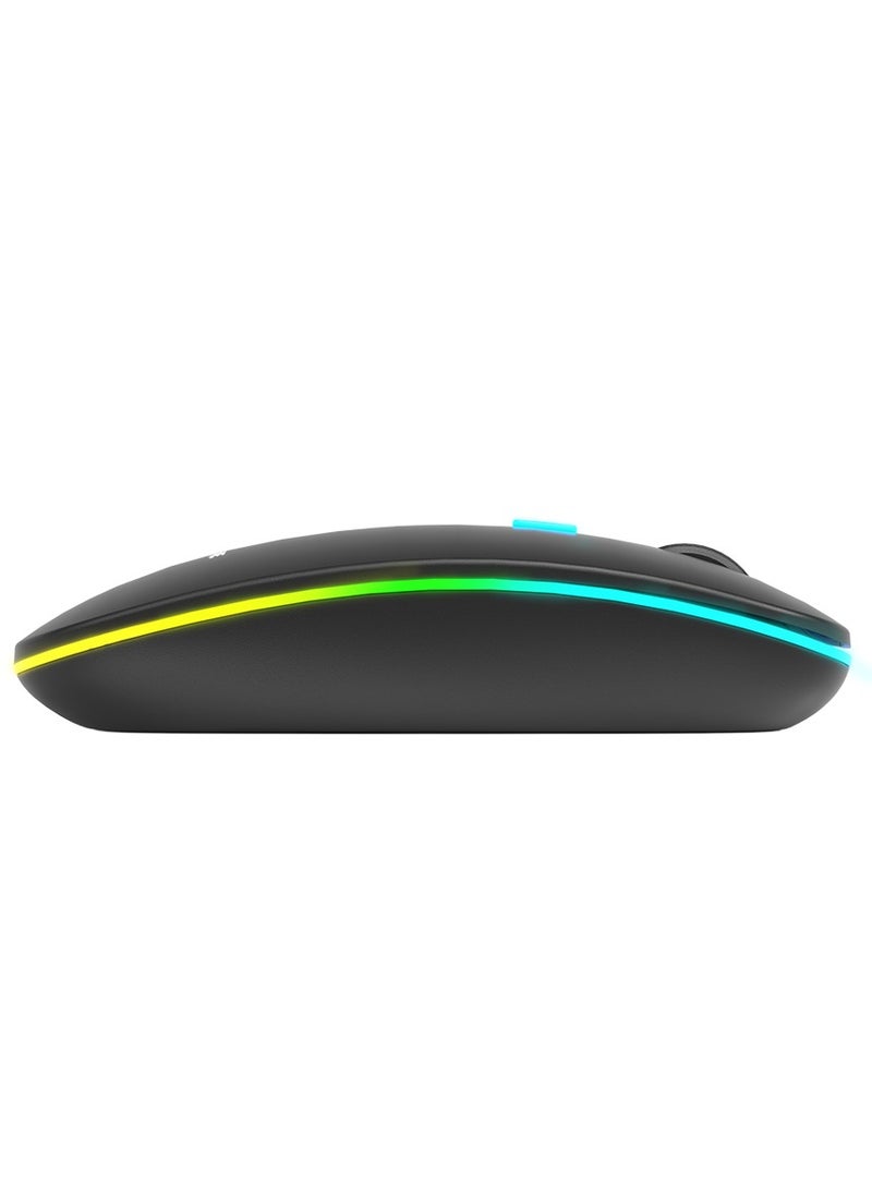 XTRIKE ME - GW113 Wireless Bluetooth Mouse, Rechargeable LED Dual Mode Mouse (Bluetooth 5.2 and USB Receiver) Portable Silent Mouse,for Laptop/Desktop/Tablet - Image 1