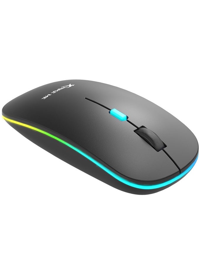 XTRIKE ME - GW113 Wireless Bluetooth Mouse, Rechargeable LED Dual Mode Mouse (Bluetooth 5.2 and USB Receiver) Portable Silent Mouse,for Laptop/Desktop/Tablet - Image 1