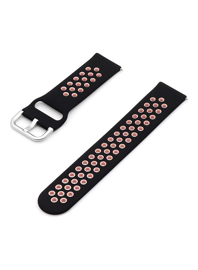 Replacement Band For Smartwatch Black/Pink - Image 1