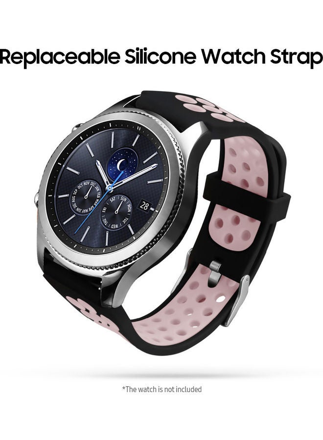 Replacement Band For Smartwatch Black/Pink - Image 5