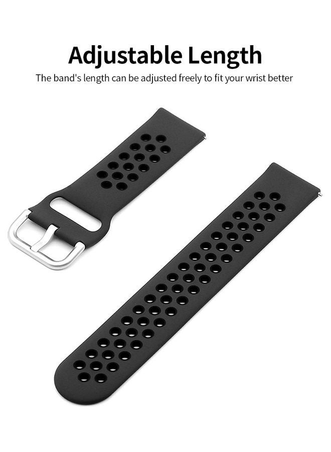 Replacement Band For Smartwatch Black/Pink - Image 2