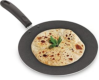 GD G&D Non-Stick CHAPATI TAWA/ROTI TAWA/PARATHA TAWA, Aluminium 2.6 MM with Free Wooden Spatula & Scrubber - Image 1