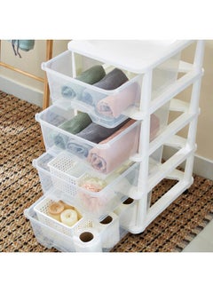 KEVIN 4 Tier Drawer Set With Wheels 44X34X77 Cm  - Image 2